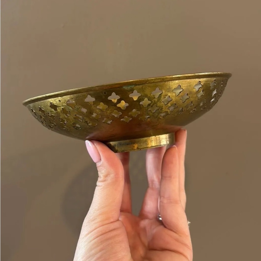 Small Vintage Brass Dish